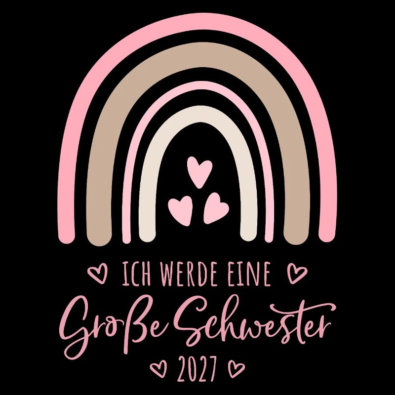 Ich werde eine Große Schwester 2027 Regenbogen