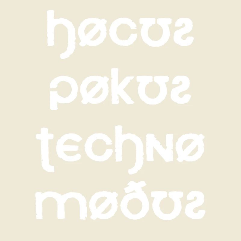Hocus Pocus Techno Modus Font