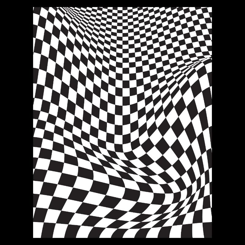 Warped Checkered Illusion