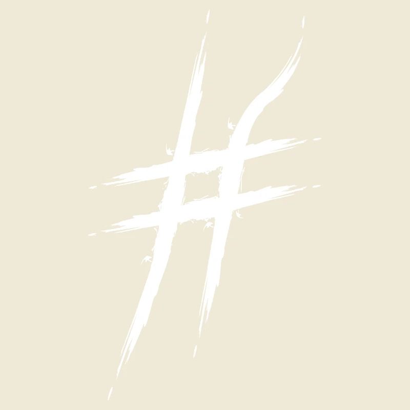 Hashtag design # icon reassignment diamond