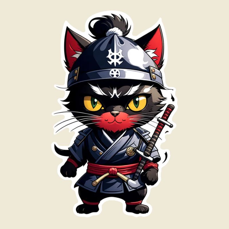 Ninja Katze - Samurai Kätzchen