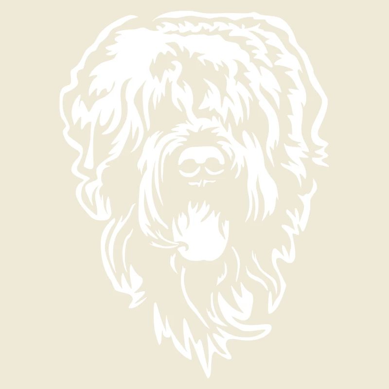 Russischer Terrier Kopf "Black Edition"