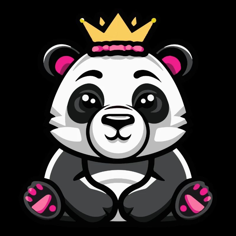 Panda Comic Crown