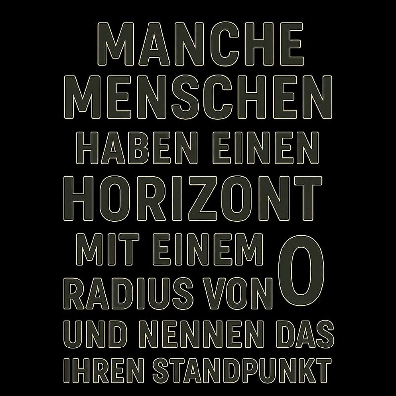 Nullradius-Horizont Standpunkt Spruch