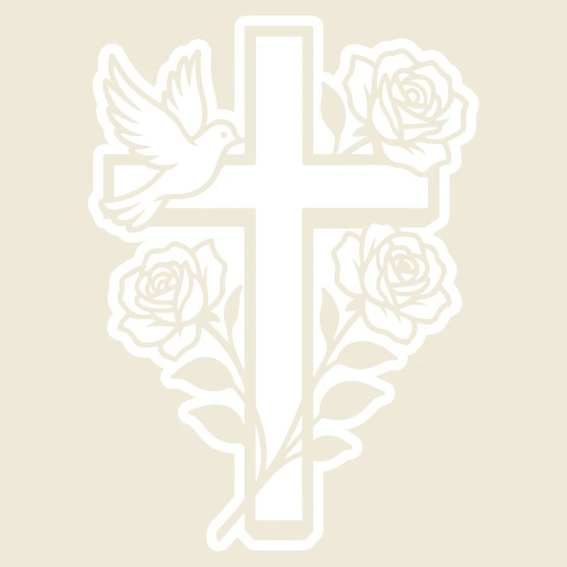 Colombe croix chrétienne