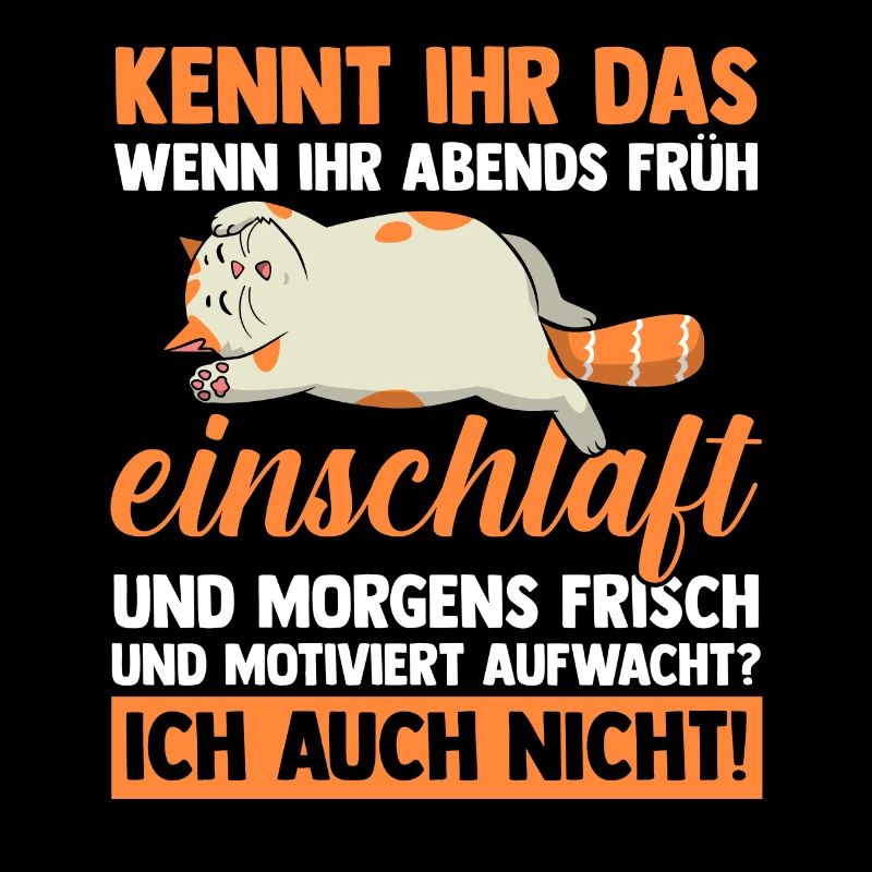 Faulenzer Langschläfer Motivation Katze