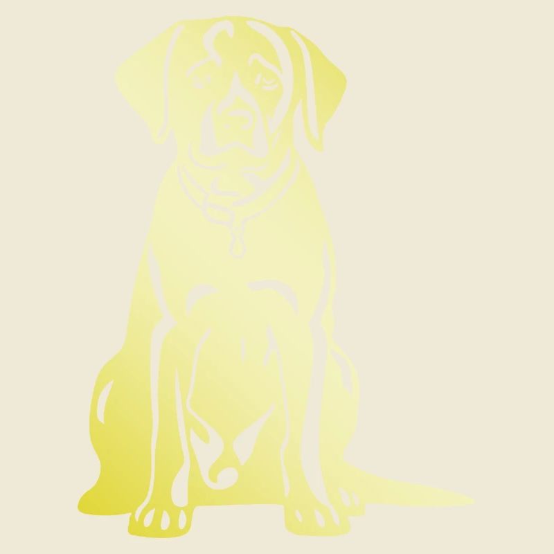 Silhouette de chien labrador
