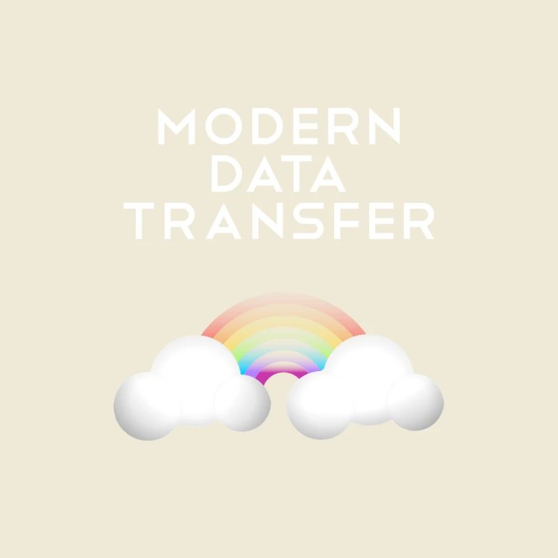 Modern Data Transfer Clouds Computer Scientist Gift