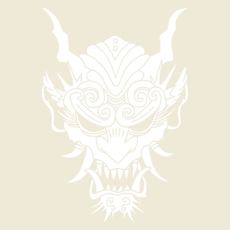 weißer Gothic-Dämon