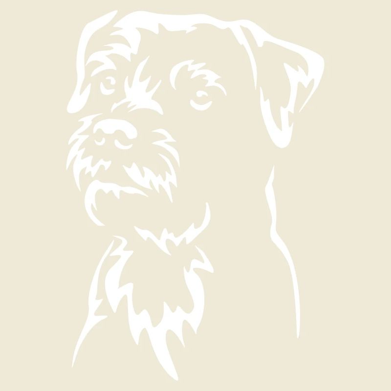 Border Terrier Head "Black Edition"