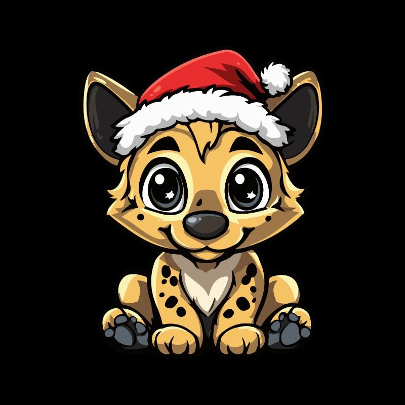 Hyène Noël mignon