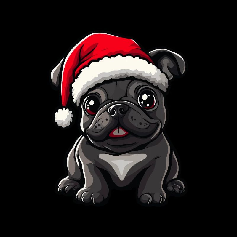 Buldog Français Chien Noël Mignon