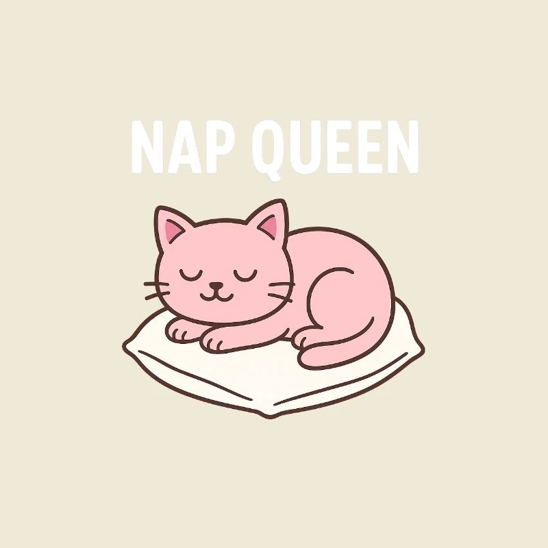 Conception mignonne de chat endormi