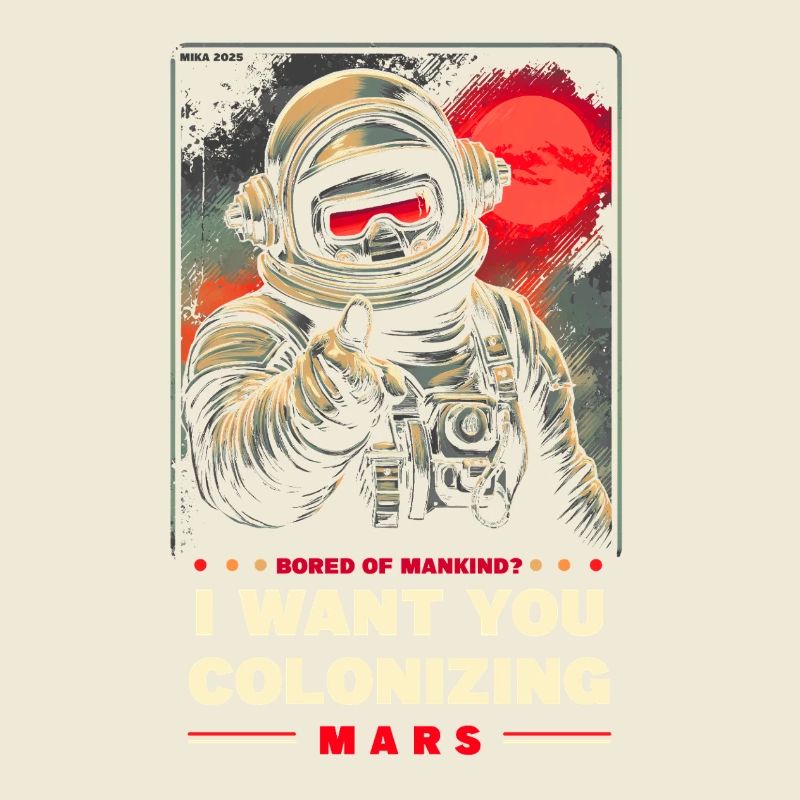 Mars Colonization Promotional Poster
