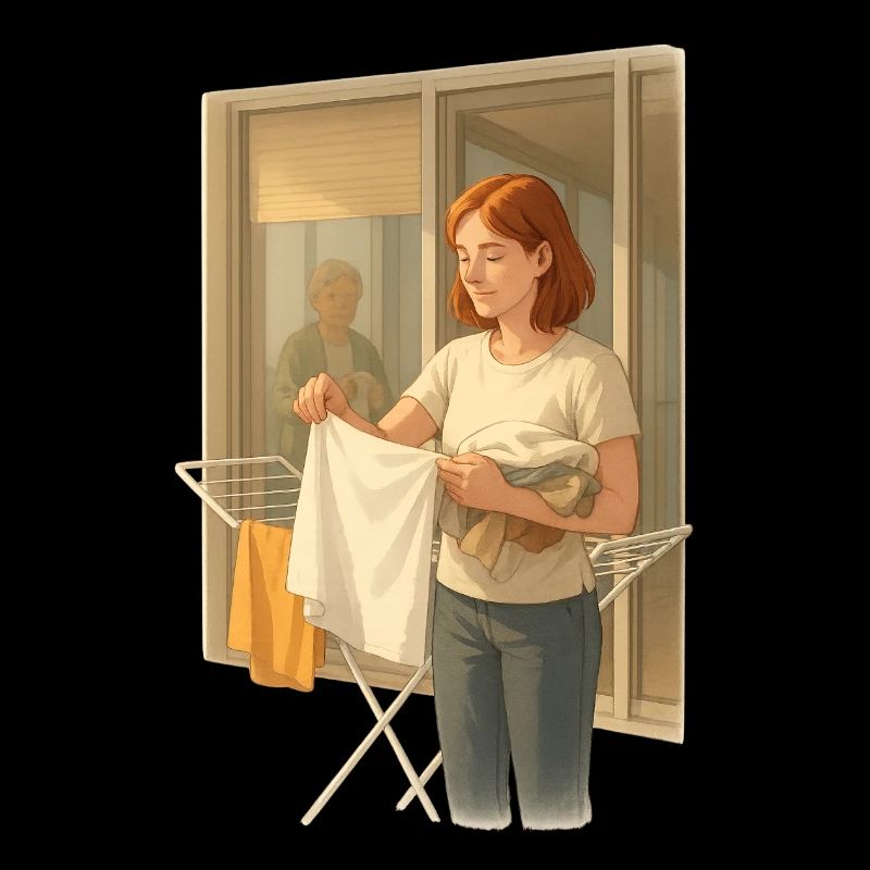 Laundry in the light: quiet everyday life