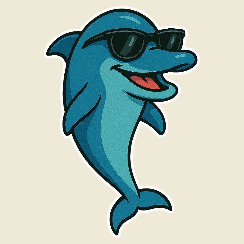 Delfin mit Sonnebrille