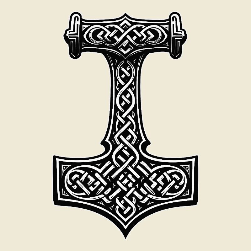 Symbole du nœud viking de Mjölnir
