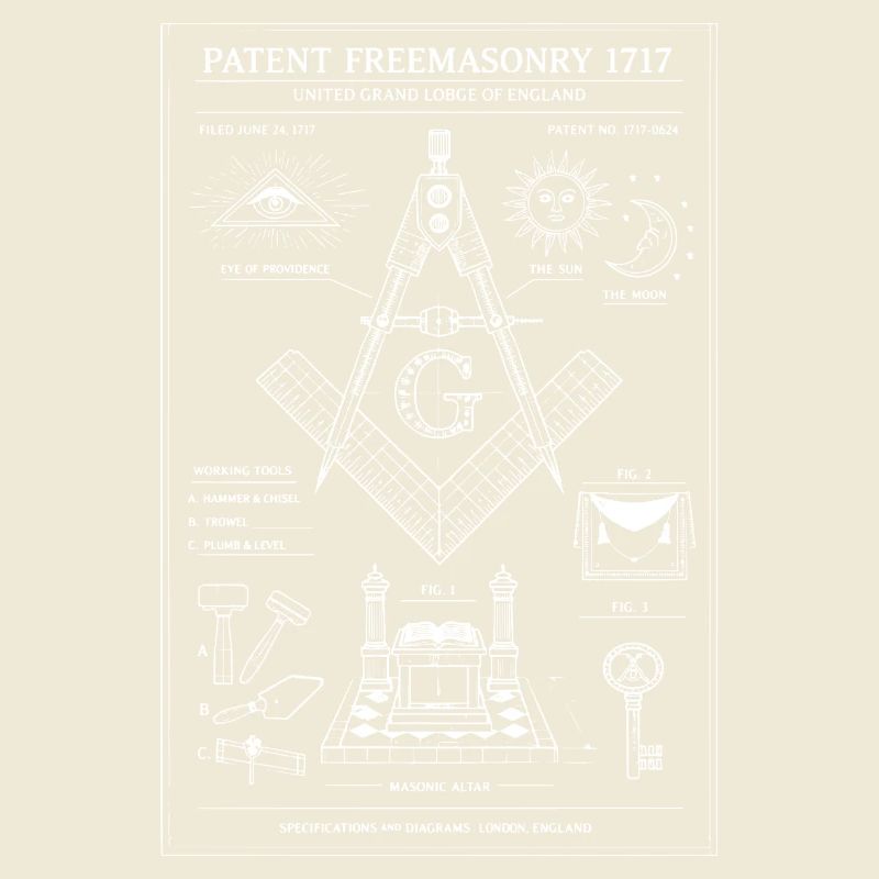 Masonic Compass Eye Emblem