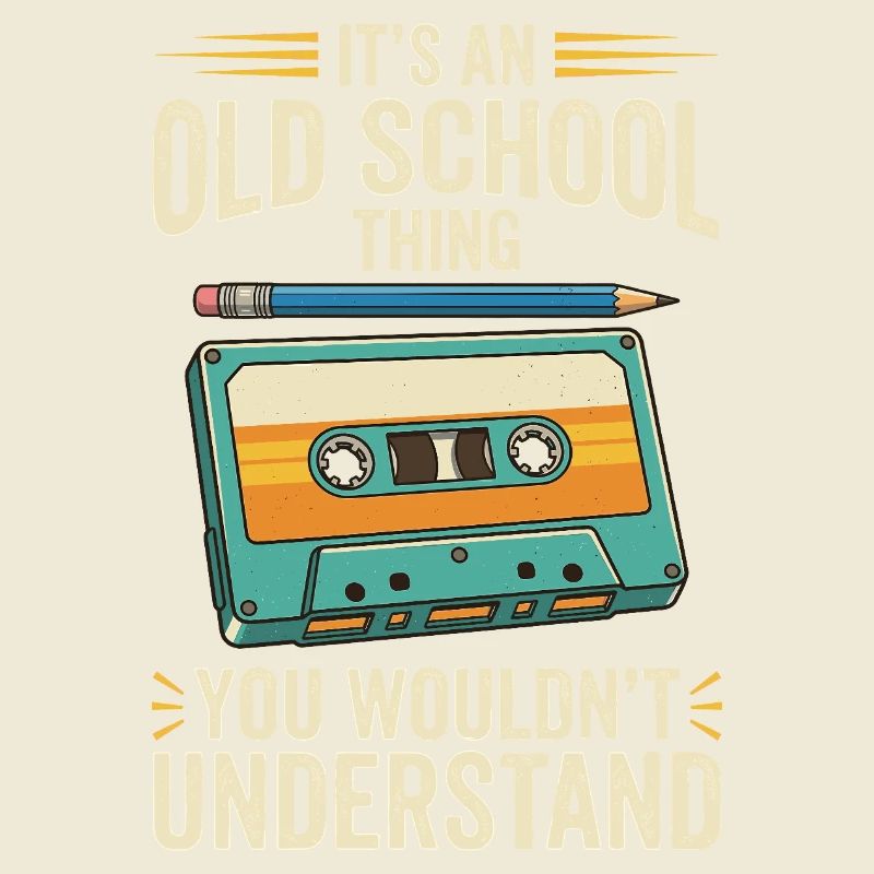 Old School Cassette Design – Mixtape rétro