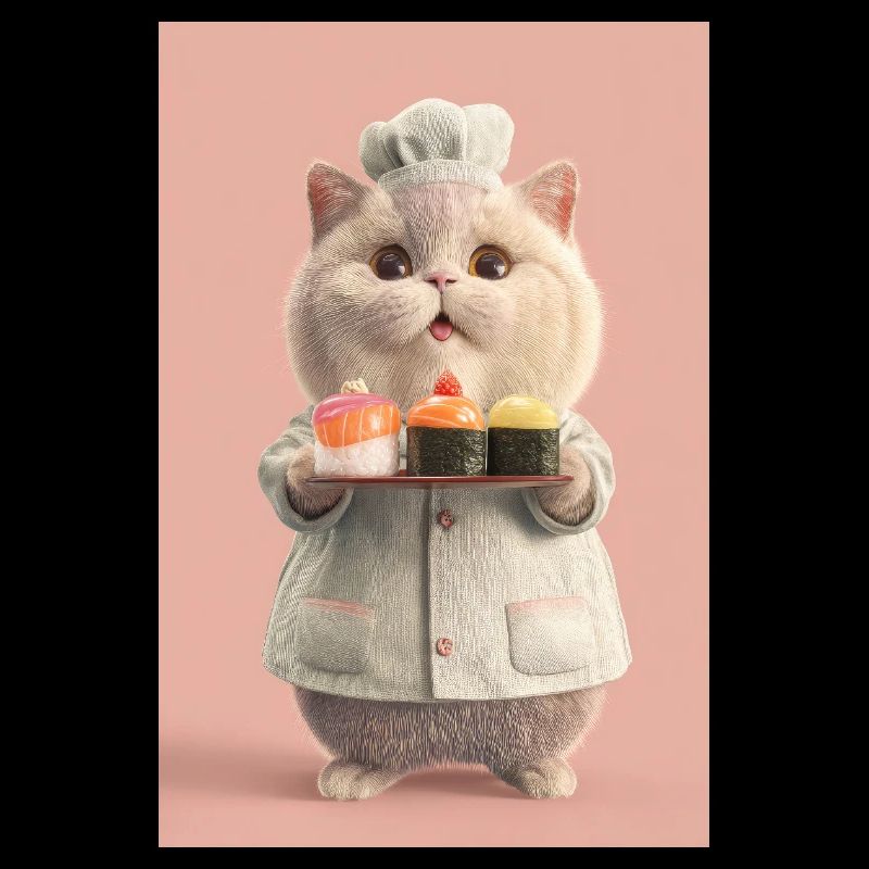Chat Sushi Pastel Chef