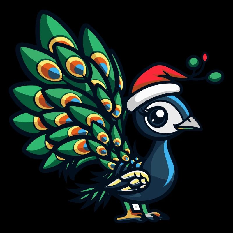 Pfau Vogel Weihnachten