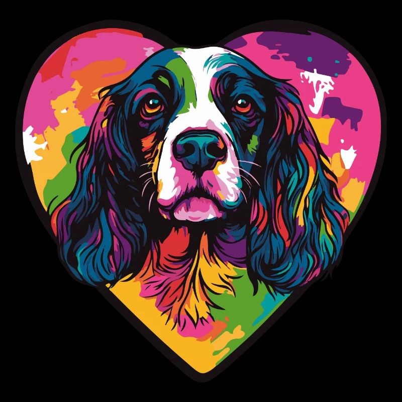 Cocker Spaniel Chien Coeur Amour