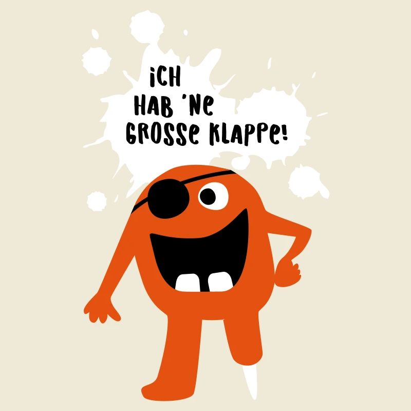 Monster große Klappe Großmaul Comic coole Quotes