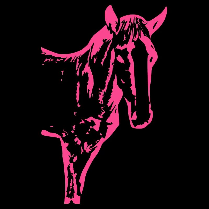 Pferd rosa pink, Fohlen