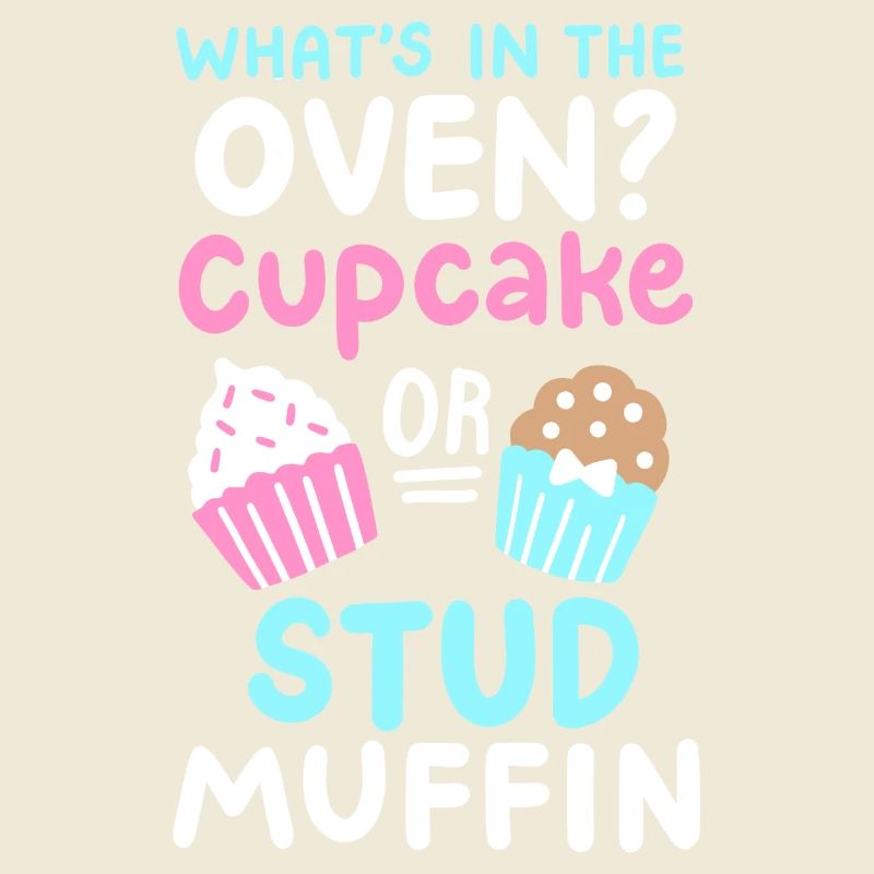 Cupcake oder Stud Muffin Gender Reveal Party