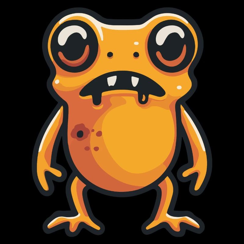 Frog Halloween Comic Zombie