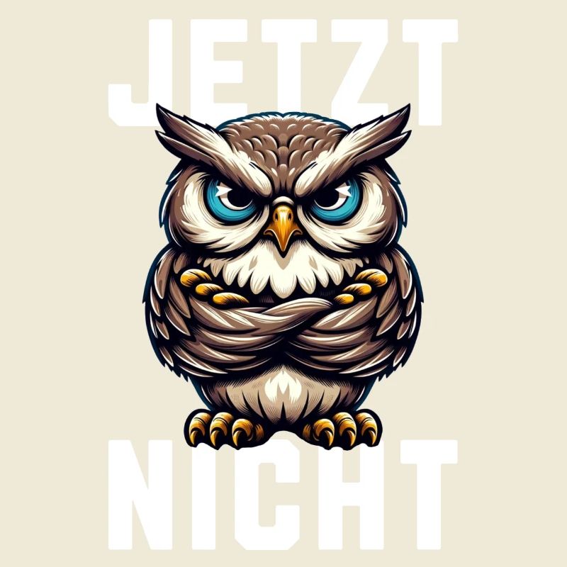 JETZT NICHT! Mürrische Eule - Grumpy Owl