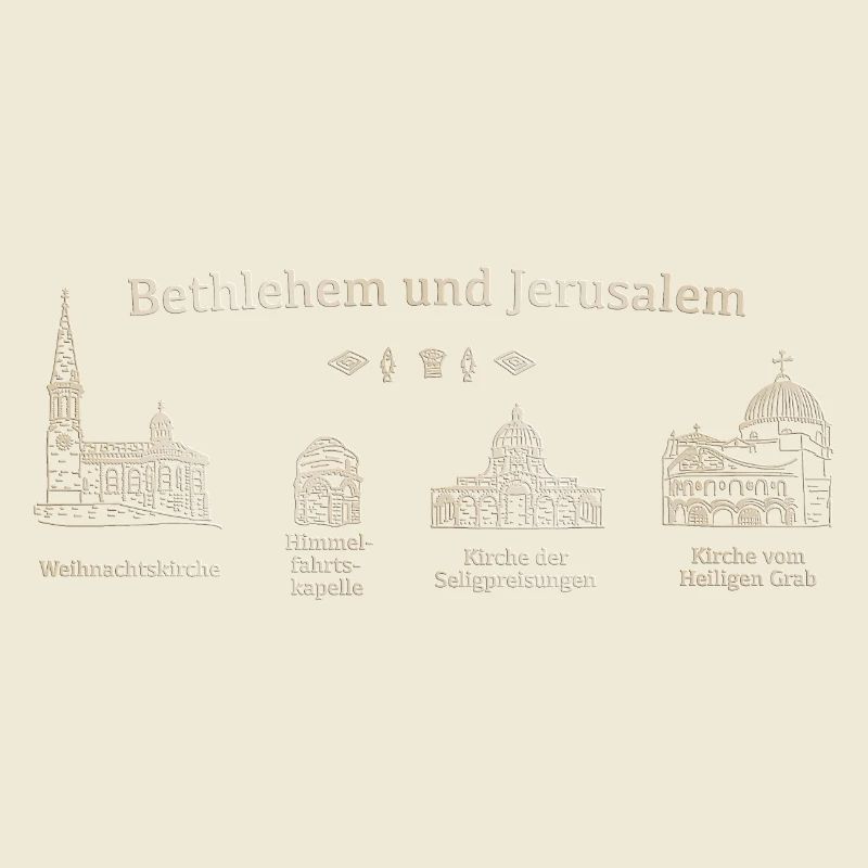 Bethlehem, Jerusalem, heilige Orte. Grabeskirche