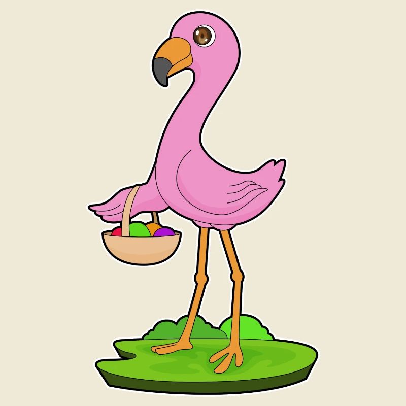 Flamingo Fruit Basket