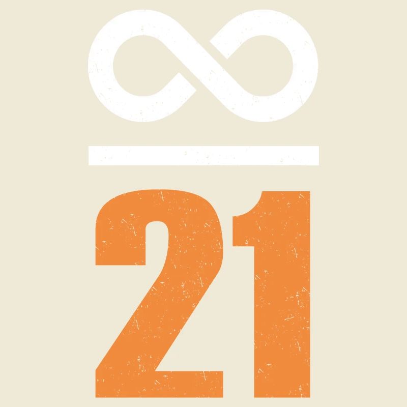Infinite through 21 million Bitcoin Grunge