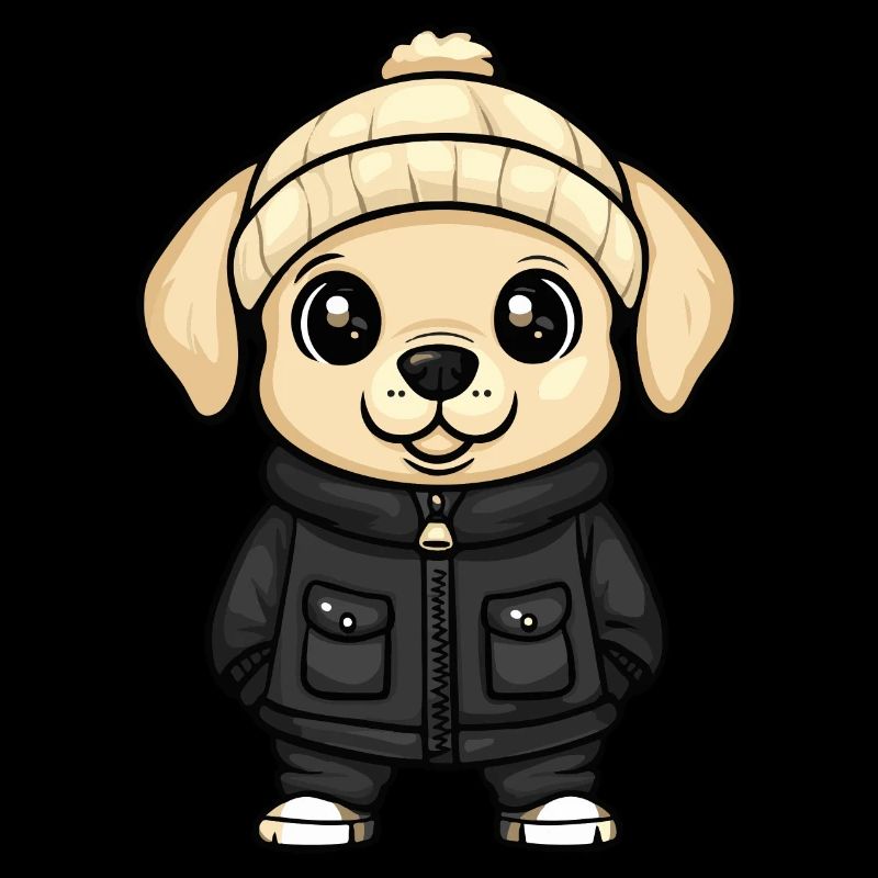 Labrador Dog Winter