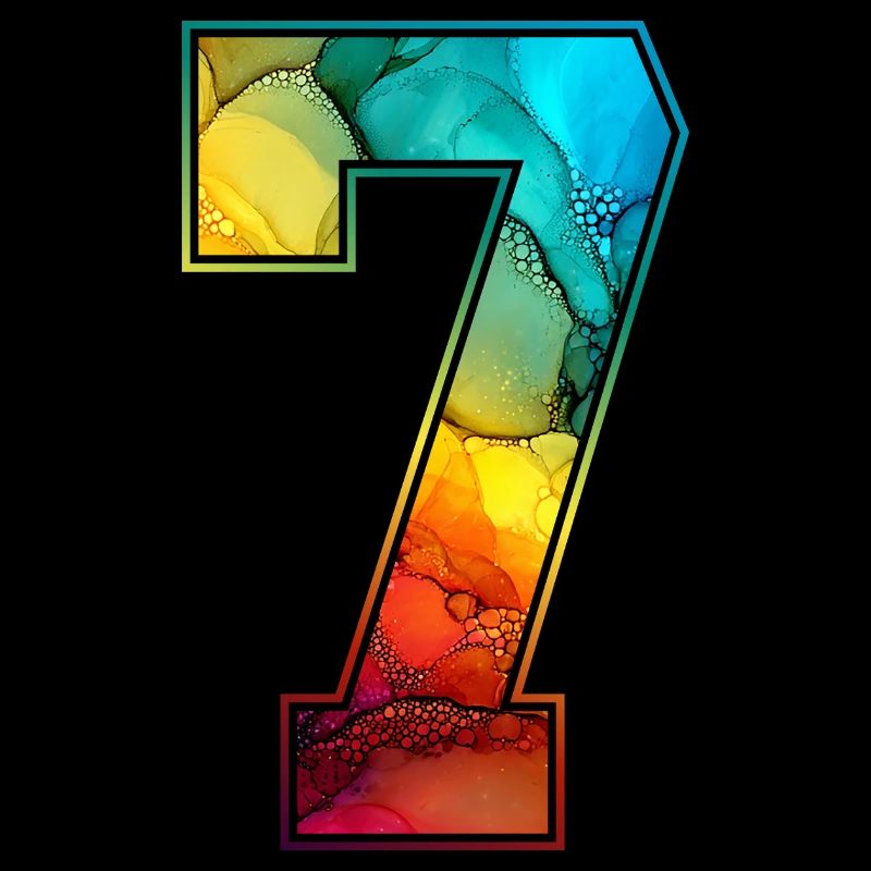 NON. 7 NUMÉRO 7 COLLÈGE 7E ANNIVERSAIRE