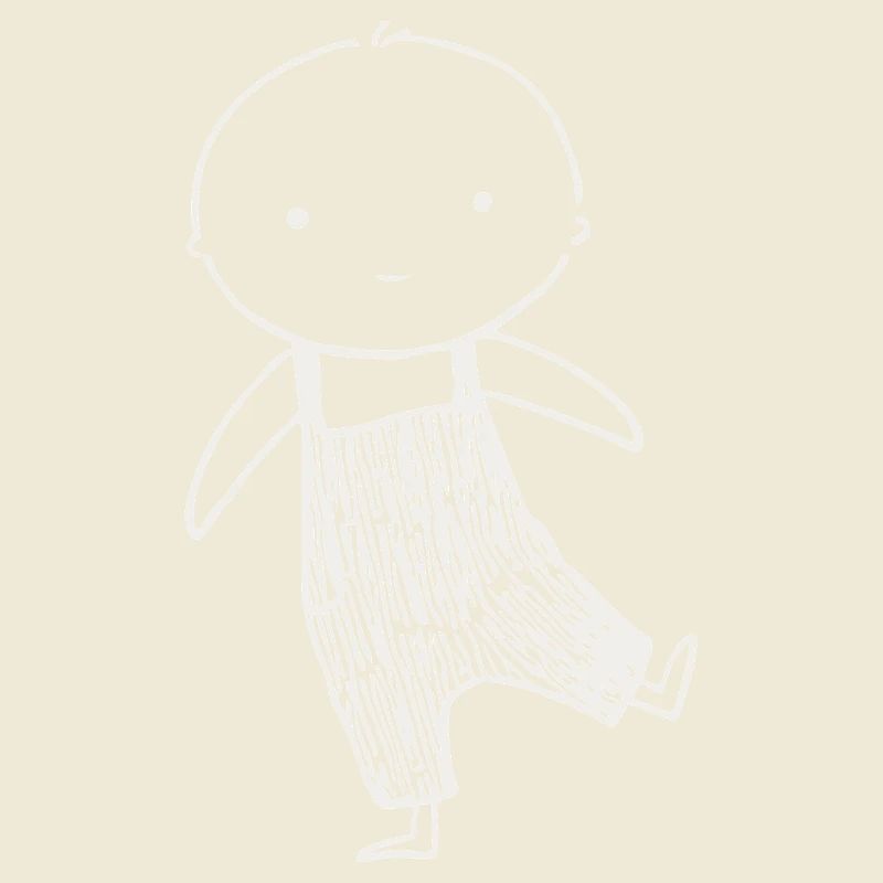 Tiny Doodle in Overalls
