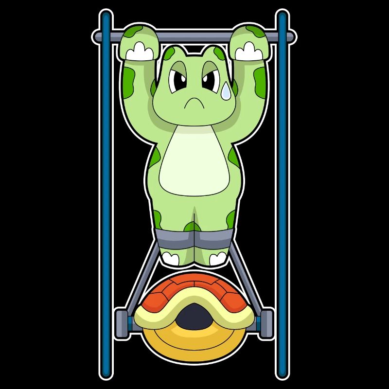 Turtle Bodybuilder Pull-ups Bodybuilding