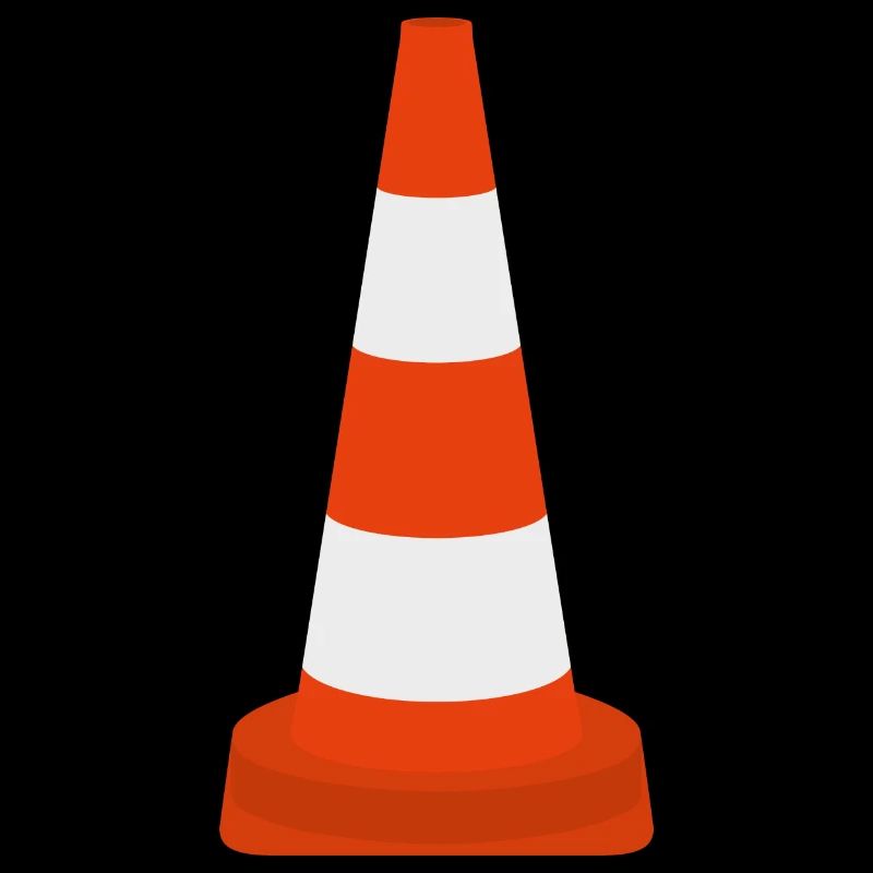 Cône de cône de trafic de pylônes Cône d’avertissement Cône icône de cône