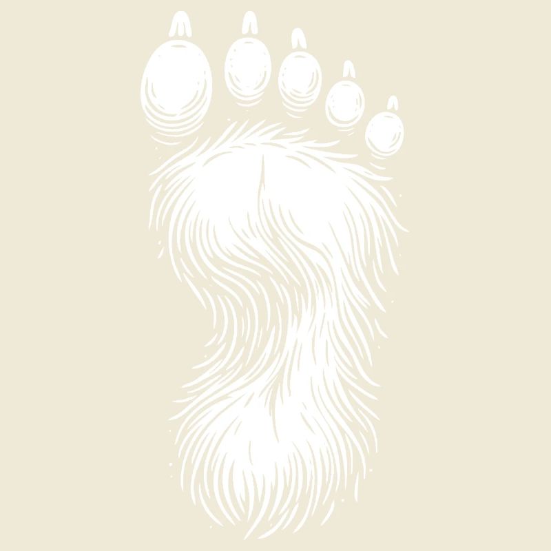 Conception cool de l’empreinte Bigfoot