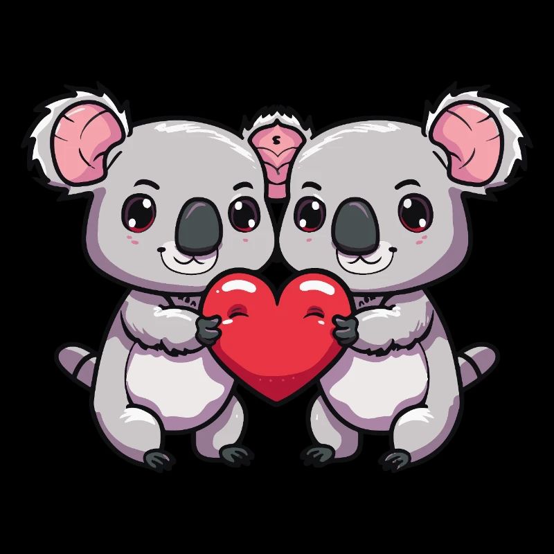 Koala Paar Valentinstag
