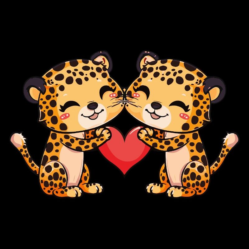 Leopard Paar Valentinstag