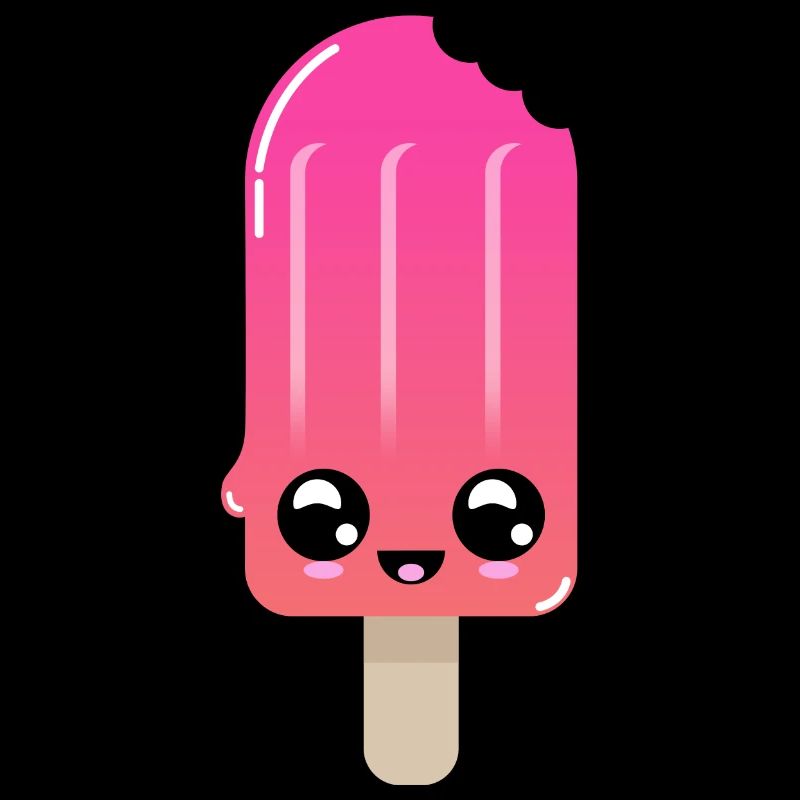 Chupito de helado con ojos brillantes