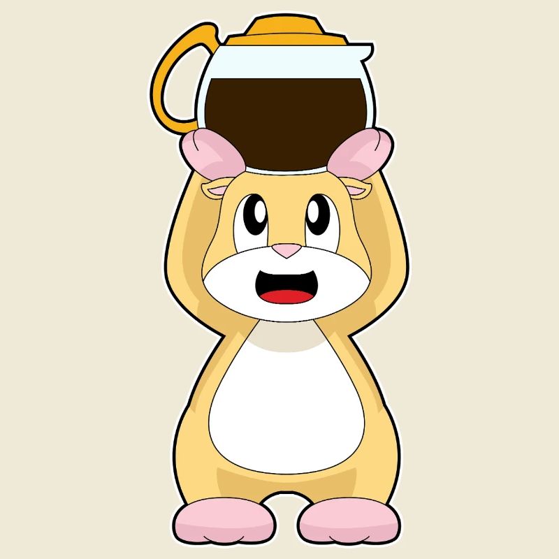 Hamster Coffee Coffee Pot