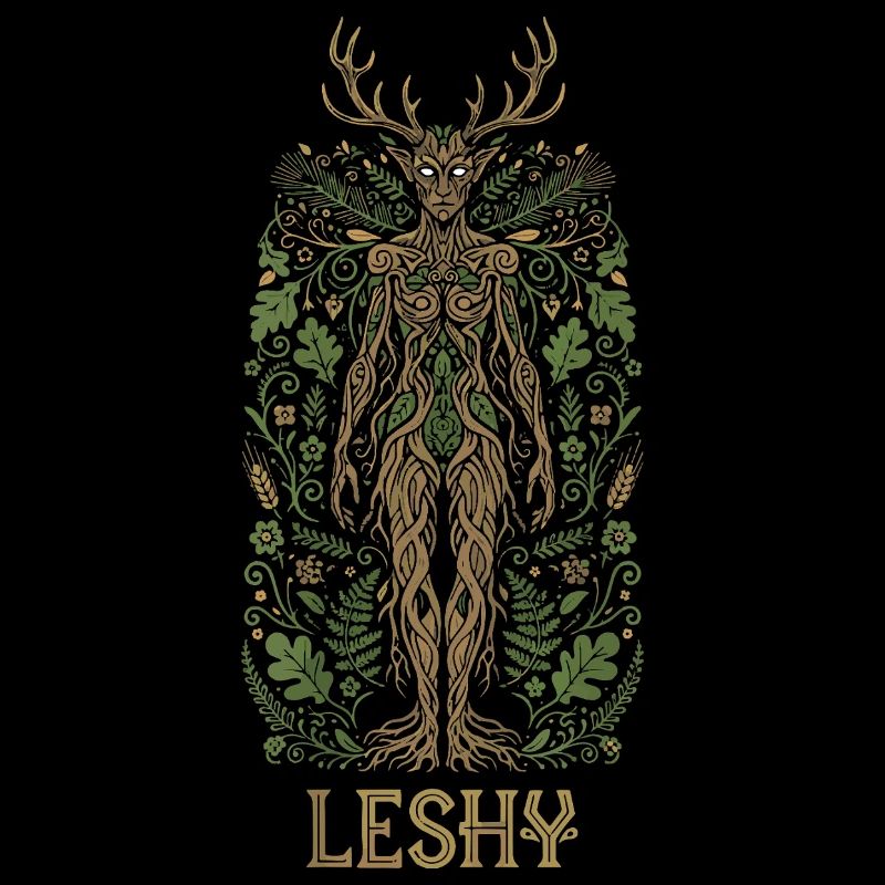 Leshy Slavic Forest Guardian Art