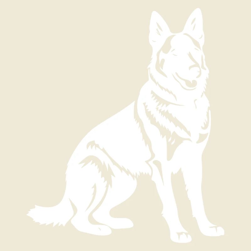 German Shepherd Hund Silhouette