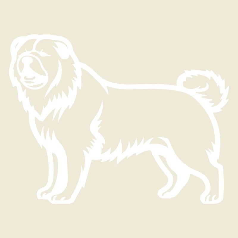 Chow Chow Silhouette de chien