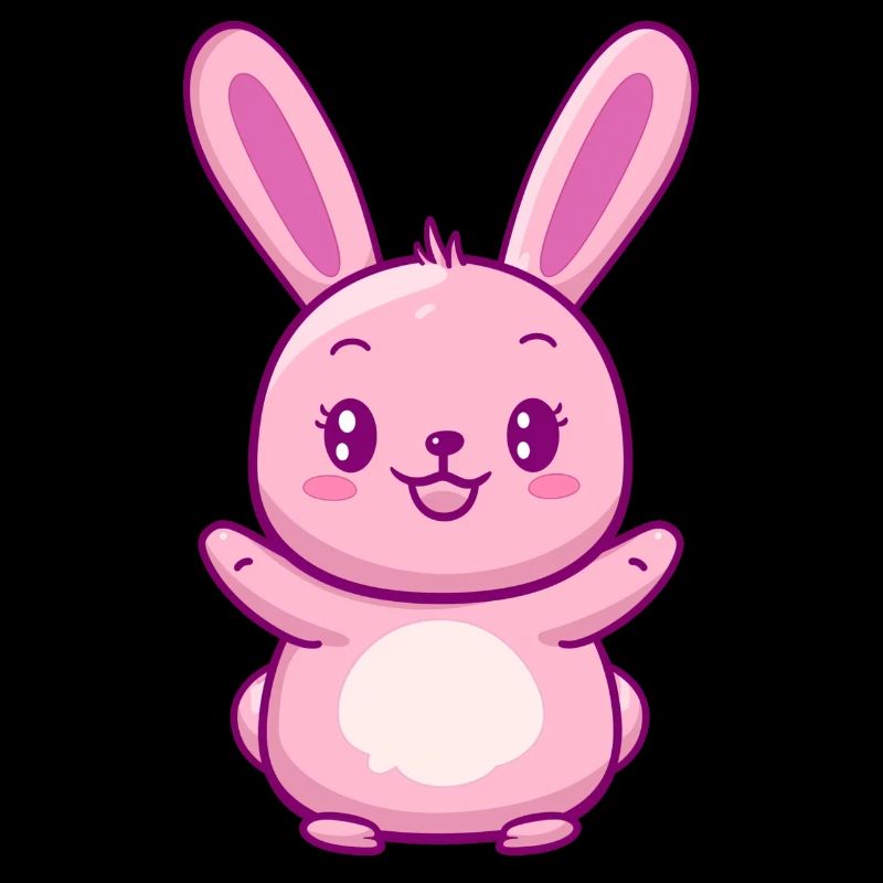 Lapin content, lapin heureux