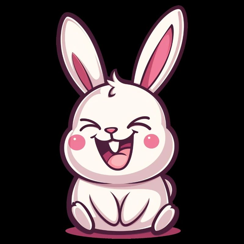 Lapin content, lapin qui rigole