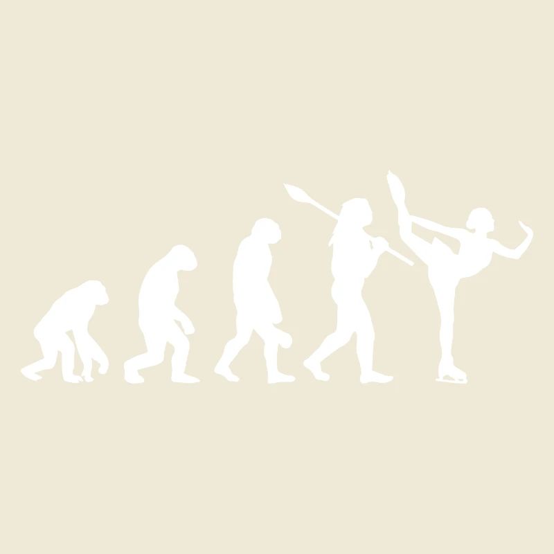 Entwicklung des Mannes, Eiskunstlauf-Mädchen, Eislauf-Mädchen